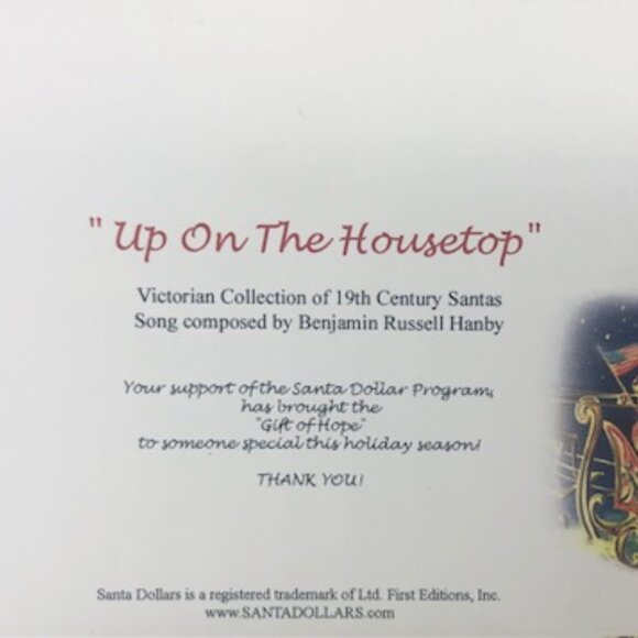 Publix “Up on the Housetop” Santa Dollar Bill Christmas Card – 2006 - Vintage - Picture 7 of 8